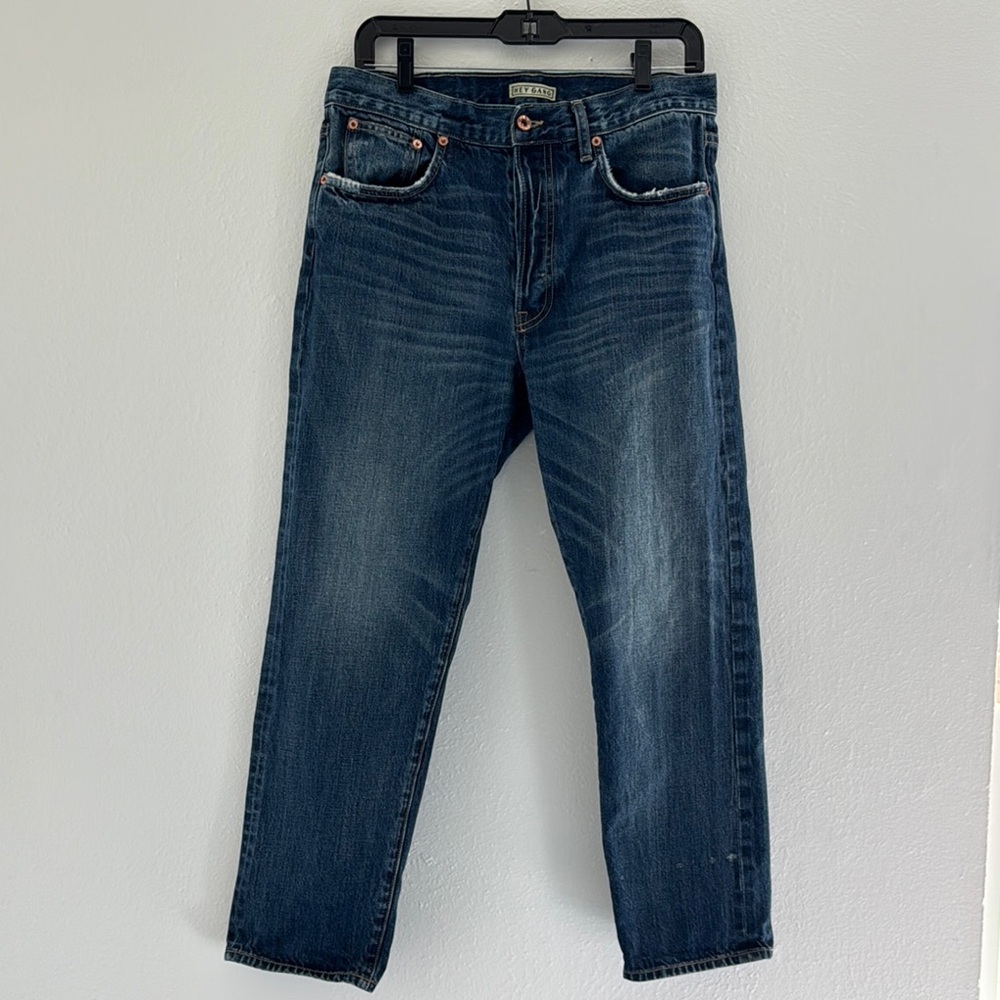 Hey Gang The Loose Crop Jeans in Richman Wash